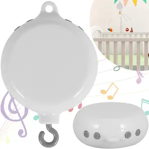 Mobile Music Box   Crib Mobile Musical Box   Mobile Rotary Music Box Operated Crib Mobile Motor with 3 Modes (Turn Only/Music Only/Turn and Music) 35 Lullabies Crib Music Box
