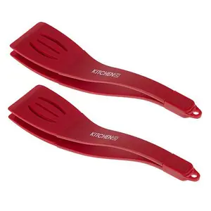 KitchenHQ 2-pack 2-in-1 Convertible Spatula/Tong Set
