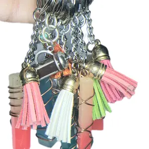 Epoxy Resin UV Glow Crystal Keychain friendship keychains