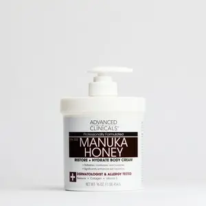 Advanced Clinicals Manuka Honey Body Cream – Hydrate, Nourish & Soothe Dry Skin