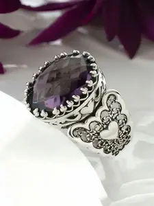 1 PC Luxury Cubic Zirconia Ring For Women For Wedding Engagement Party Jewelry Valentine's Day Gift Heart Shaped Engagement Ring