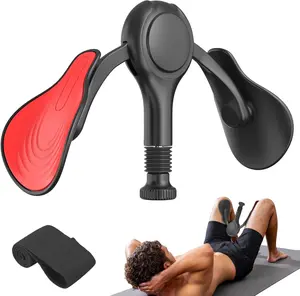 Pelvic Floor Exercise Devices Kegel Exerciser Muscle Trainer 15-70lbs Adjustable for Women/Men, Inner Thigh Exerciser Hip Abductor Machine with Resistance Band, Leg Workout