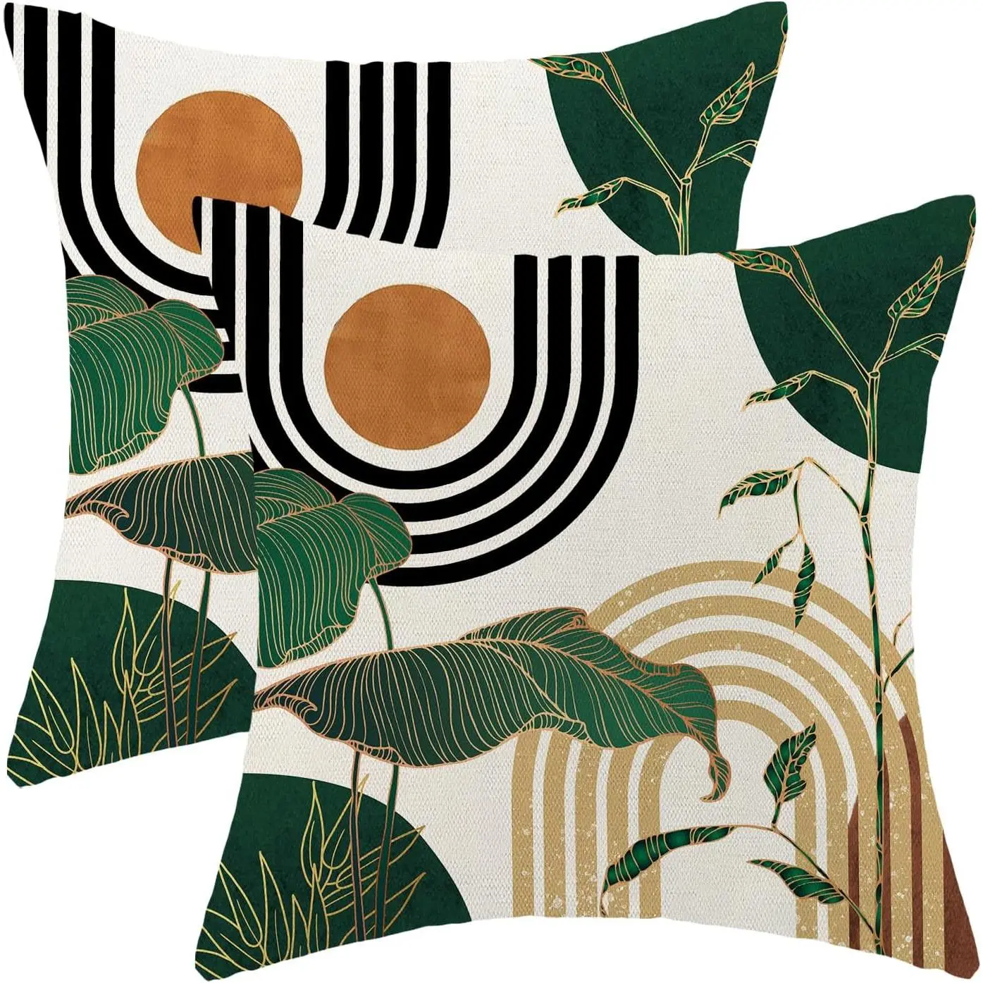 Mid Century-tropical Leaf