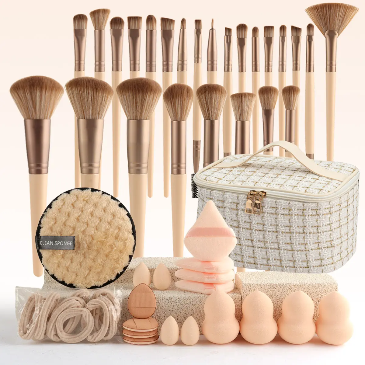 Beige 44-piece set