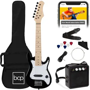 Best Choice Products 30in Kids Electric Guitar Beginner Starter Kit w/ 5W Amplifier, Strap, Case