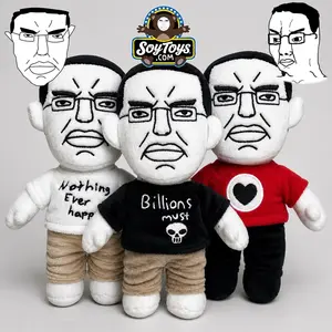 Chud Soyjak Plush with removable clothes