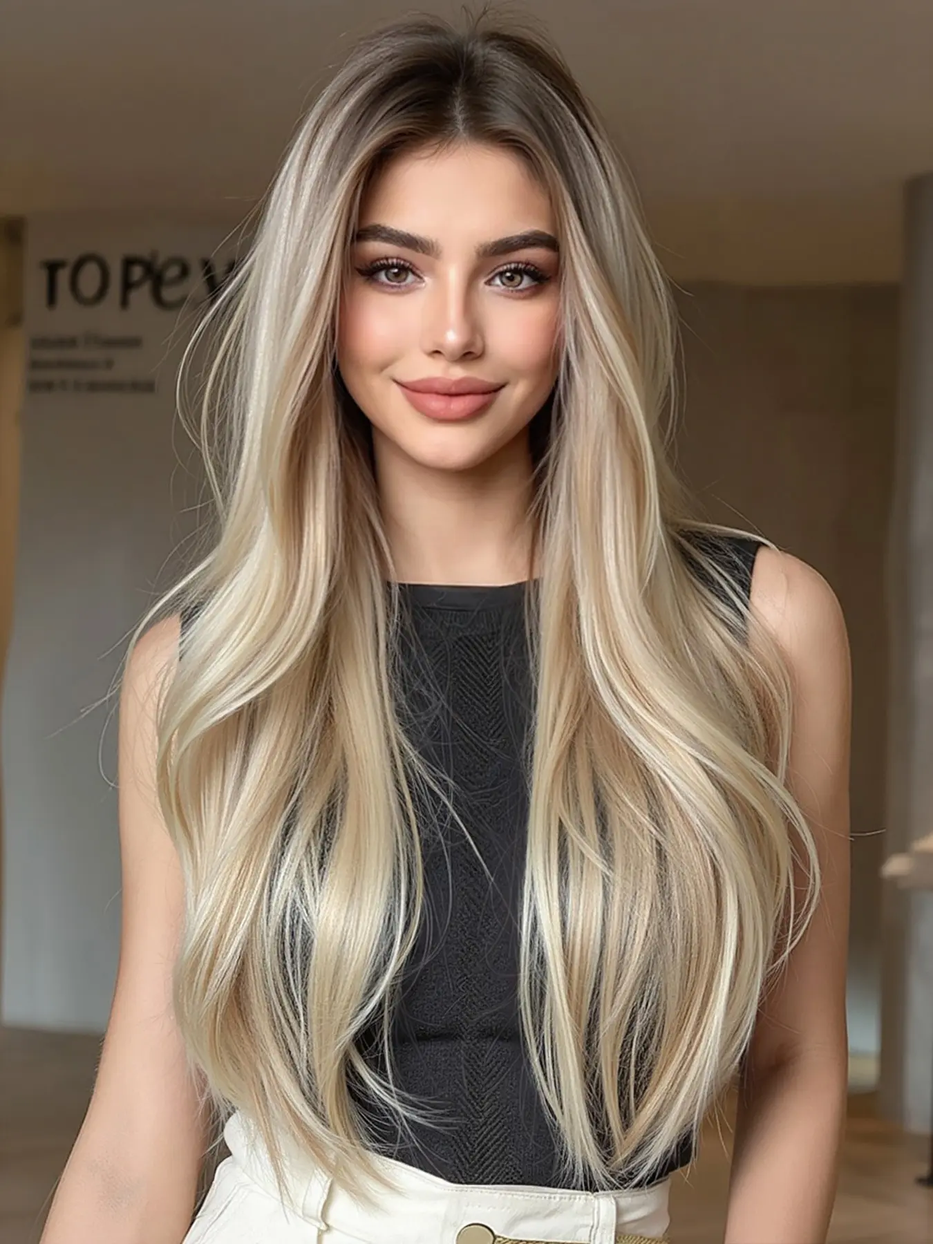 Topshe 28 Inch Handwoven Mono Long Curly Wig, Synthetic Soft Hair, Natural Parting, Suitable for All Holidays, Synthetic Material Wigs