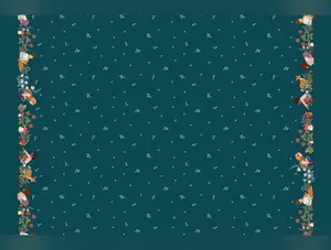 Midnight Forest - Forest Play Double Border by Belle & Boo for Michael Miller