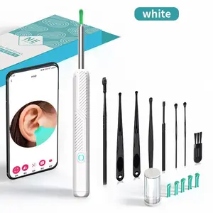 Earwax Removal Tool Kit with Camera, Portable 360° Wide-Angle Ear Cleaner, Ear Canal Cleaner, Waterproof Endoscope, USB Charging, Compatible with iPhone & Android