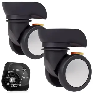 Luggage Wheels Replacement for Suitcase  Spinner 2 Wear-Resistant Mute Rubber Swivel Caster Repair Kits Roller Tourister Travel Trunk Kit