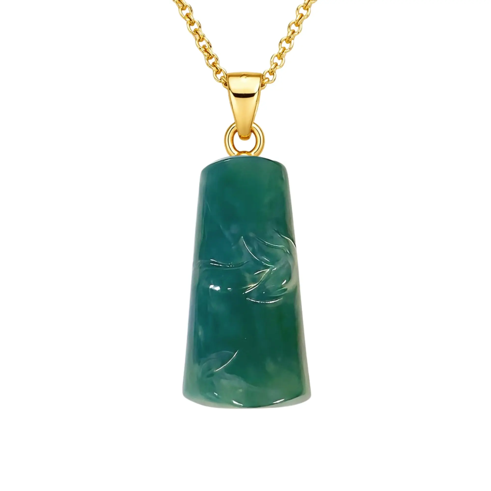 Jade Bamboo Pendant