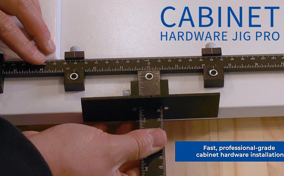 Kreg Cabinet Hardware Jig Pro (KHI-XLPULL) - Precision Knob & Pull Installation Tool, Adjustable Drill Guides, Reversible DesignKreg Tool
