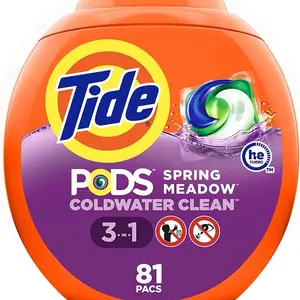 Tide PODS Laundry Detergent Soap Pods Spring Meadow - Concentrated - 81 Count Pack
