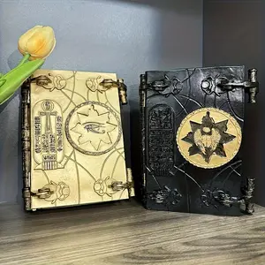 Mummy Egyptian Book Design Resin Ornament, 1 Count Artistic Creative Desktop Decoration, Home Decor for Living Room Bedroom Office Study Room