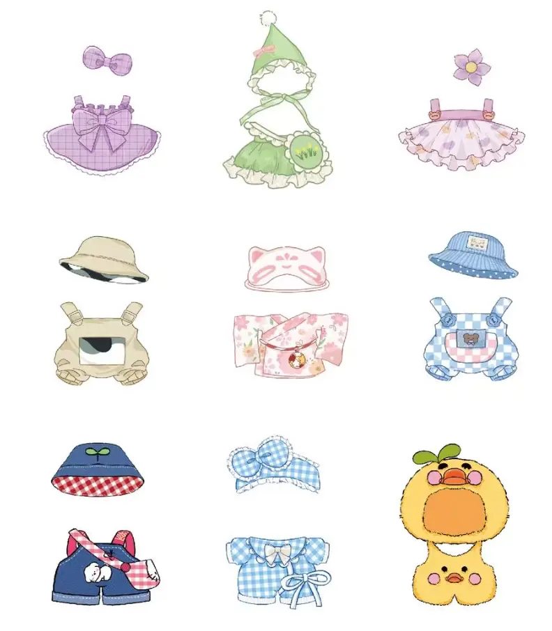 Poop Magic Wardrobe Doll Clothes Series Blind Box（Suitable for dolls 15-17cm tall）