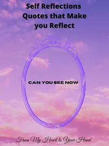 Self Reflections Quotes That Make You Reflect Inspiring Artistic Wall Print for Personal Journals Meditation & Daily Reflection Ornaments