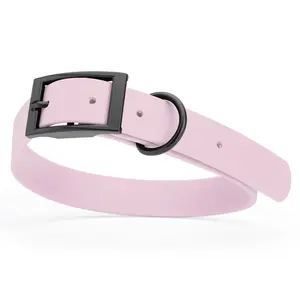 Dogline Biothane Waterproof Dog Collar with Black Hardware - Size XL (22 to 25 inches)