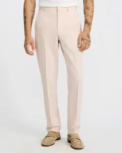 Express Extra Slim Linen-Blend Striped Suit Pant