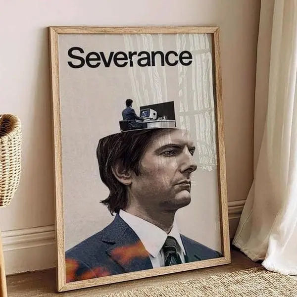Severance Digital Print – Minimalist TV Show Wall Art, Mind-Bending Office Poster, Modern Decor for Sci-Fi Series Fans