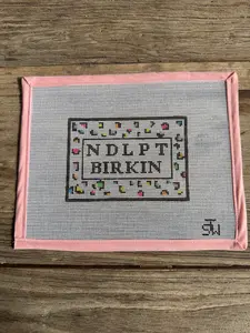 NDLPT BIRKIN Needlepoint Canvas