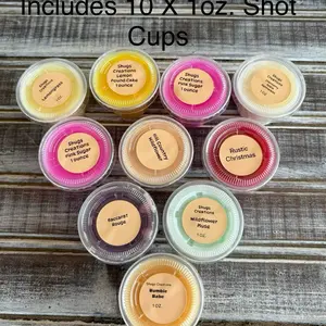 Wax Melt Sample Bundle – 10 One-Ounce Wax Melt Cups