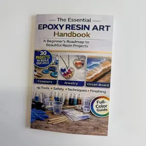 Epoxy Resin Art Handbook, 30 Projects to Build Your Skills, Safety Guide Handbook, Essential Craft Resource