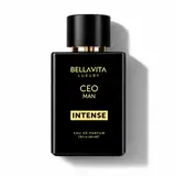 BellaVita Luxury's CEO Man Intense | EDP | Lavender, Carnation & Patchouli | Long Lasting | 18% Perfume Oil Concentration | 3.38 Fl.oz | Perfect Gift for Men