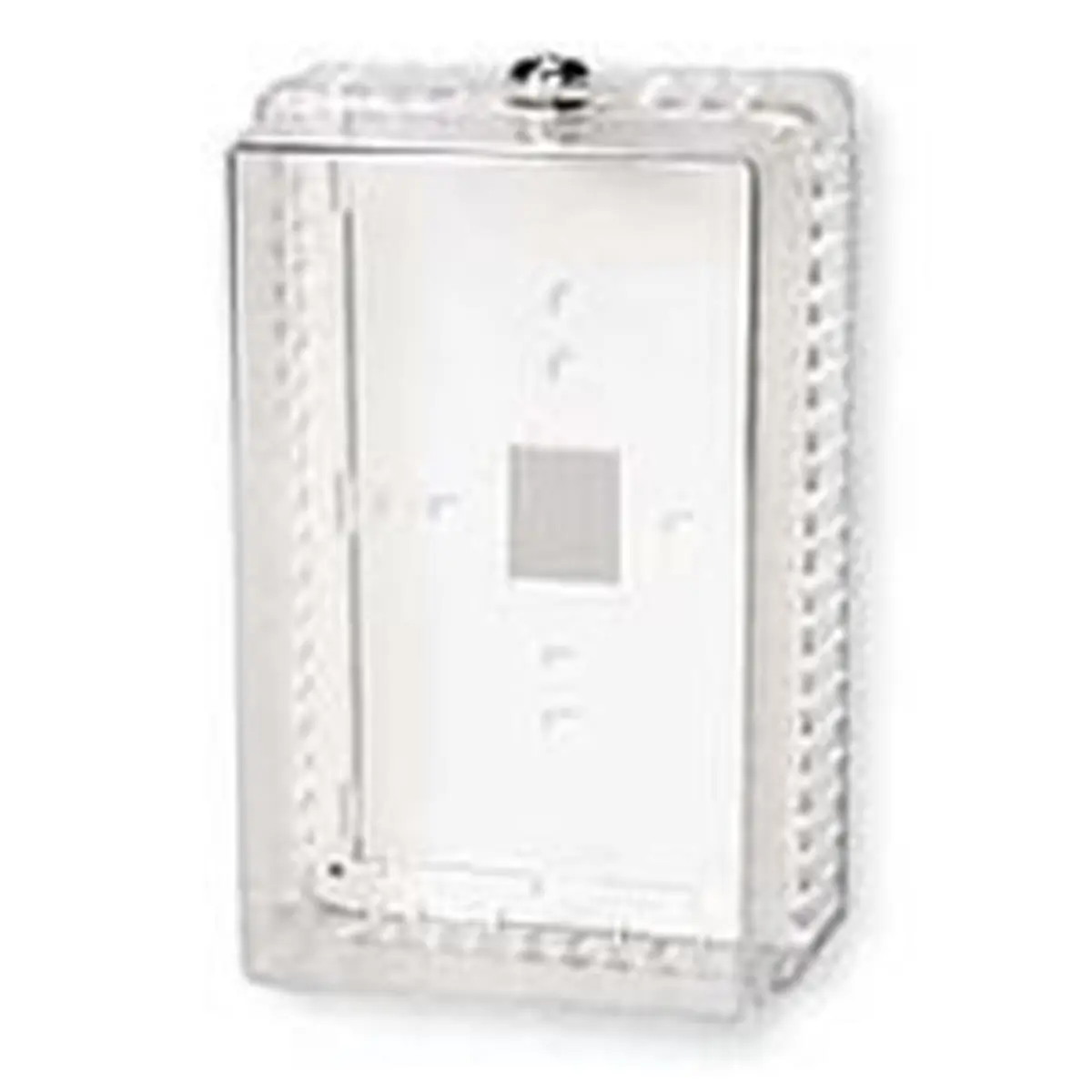 212 MAIN Tempro TP04CL Large Plastic Thermostat Guard for Reptiles & Amphibians - Clear, Chrome, Lockset, Hardware-Included, Key