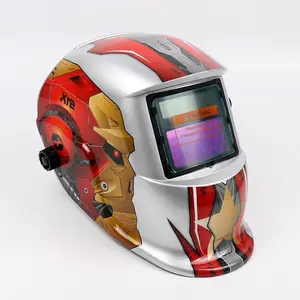 Auto Darkening Welding Helmet with Large Viewing Screen True Color Lens 4 Arc Sensors 0.1ms Response for Men Welders Solar Powered