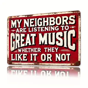 Vintage Metal Iron Sign, Room Decor 1pc, Phrases Theme, Universal Setting, Ideal for Farm, Bar, Patio, Home, Man Cave