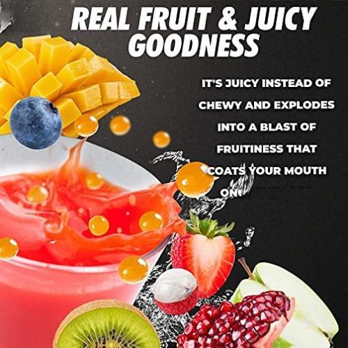Fusion Select Strawberry, Mango, Passion Fruit Bursting Boba Pearls, Popping Boba for Bubble Tea, Drinks, Desserts, Fruit Tea and Snack Toppings Beverage