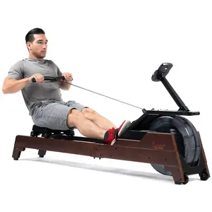 Sunny Health Fitness Hydro Wooden Water Rower