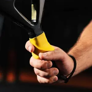 Silicone tennis racket grip correction device, anti-slip, portable, peak racket handle support, comfort grip trainer