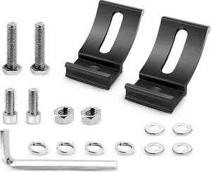 Nilight 2PCS Base Mounting Brackets Universal Slide Bracket Kits for LED Light Bar, Model: 90035B