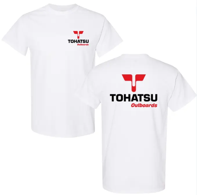 Tohatsu Outboards Logo T-Shirt, Marine Lifestyle Tee, Soft Cotton Nautical Shirt, Boating Apparel for Enthusiasts, Perfect Gift for Boat Lovers
