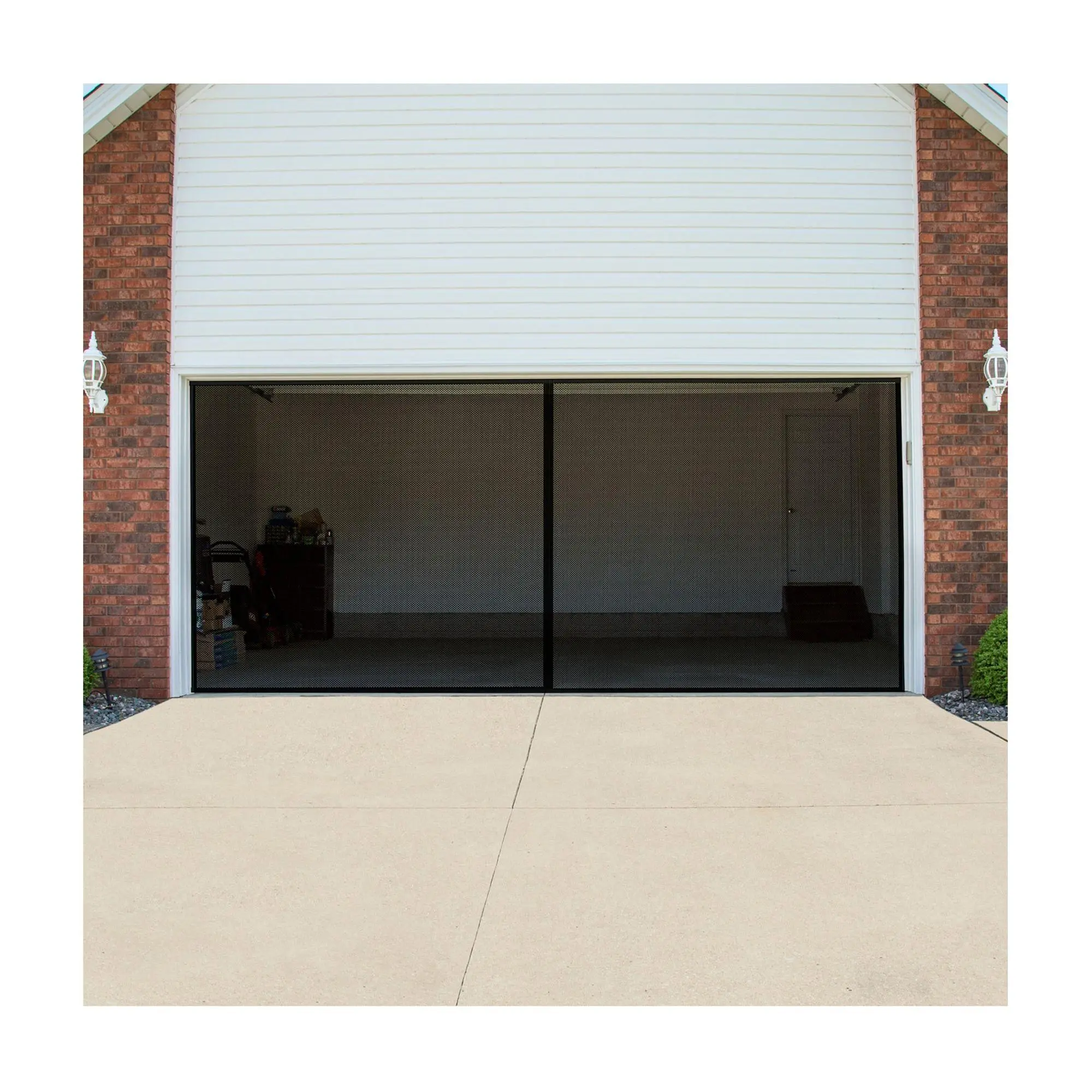 Pure Garden Magnetic Mesh Fiberglass Garage Screen Door Pure Garden Magnetic Mesh Fiberglass Garage Screen Door