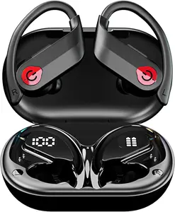 Wireless Earbuds, Built-in Microphone, IPX7 Waterproof, Wireless Bluetooth Noise Cancelling Earbuds Sport, Bluetooth 5.3 Equipped with DSP Anti-Interference Chip (Black)