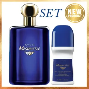 Avon Mesmerize Blue for Men Cologne Spray 3.4. fl oz. and Deodorant Roll-on SET Avon Mesmerize Blue for Men Cologne Spray 3.4. fl oz. and Deodorant Roll-on SET