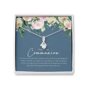 Goddaughter Necklace, First Holy Communion Gift, 1St Communion Gift For Girl, Communion Keepsake Gift For Godchild Necklace, Beautiful Necklace for Daughter - Perfect Gift for Birthdays, Holidays, or Special Occasions
