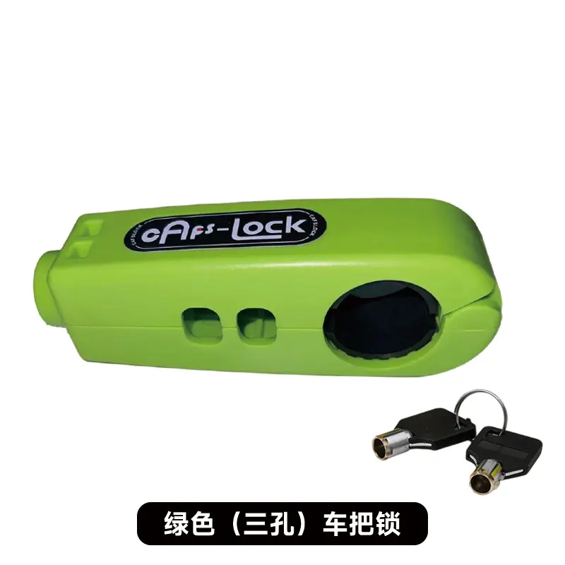 Three hole handlebar lock [green]