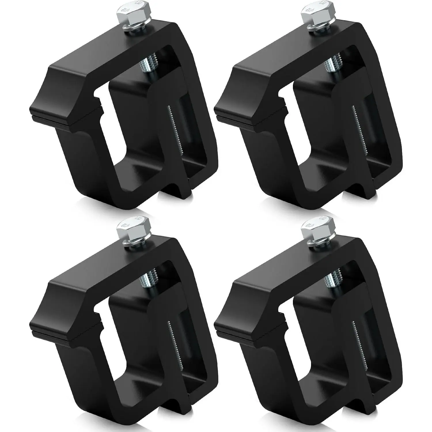 Heavy Duty Camper Shell Clamps - Truck Topper Ladder Rack Clamps for Dodge Dakota Ram 1500 2500 3500, F150 F250, Titan, Tundra (4 Pack)