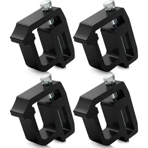 Heavy Duty Camper Shell Clamps - Truck Topper Ladder Rack Clamps for Dodge Dakota Ram 1500 2500 3500, F150 F250, Titan, Tundra (4 Pack)