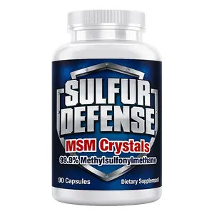 Sulfur Defense OptiMSM® Pure MSM Supplement (90 Veggie Capsules) - Immune System, Joint Support & Cellular Health