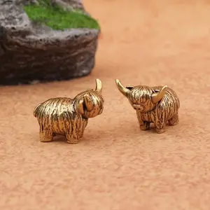 Mini Honey Cow Animal Figurine, Charming, Perfect for Home Decor, Room Decoration, Dormitory, Office Desktop Ornament