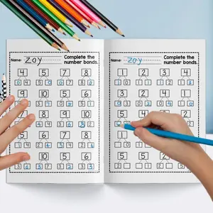 Math Workbook for Kids, 1 Count Math Practice Book, Educational Supplies for Home School Students, School Supplies