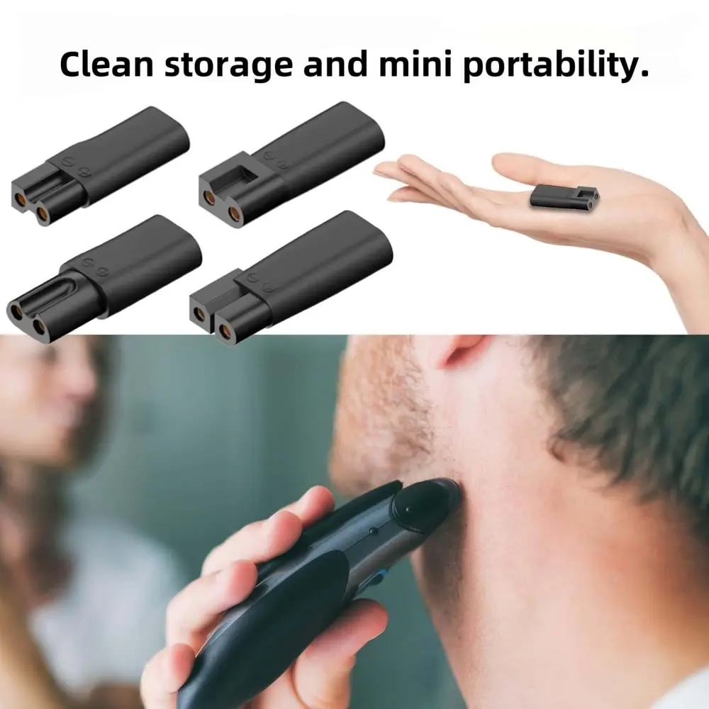 6pcs for Universal Electric Hair Clipper Beard Trimmers Razor Shaver Power Adapter USB Type C Charger Convetor Adapter