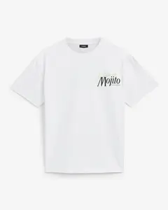 Express Mojito Cotton White Graphic T-Shirt