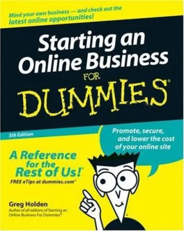 USED Book - Starting an Online Business For Dummies by Greg Holden (Paperback) - english