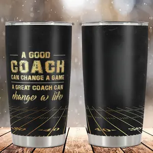 Football Coach Gift 20oz Stainless Steel Tumbler Appreciation Present for Men End of Season