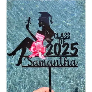 Class of 2025 Personalized Graduation Cake topper, Custom Made Graduation Cake Topper,